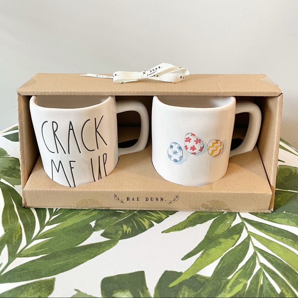 NEW Rae Dunn Crack Me Up Mug Set